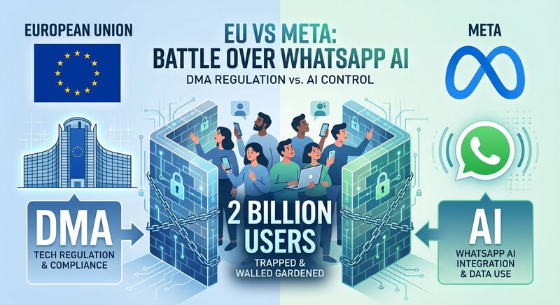 欧盟对Meta亮剑：WhatsApp不能成为AI的封闭花园